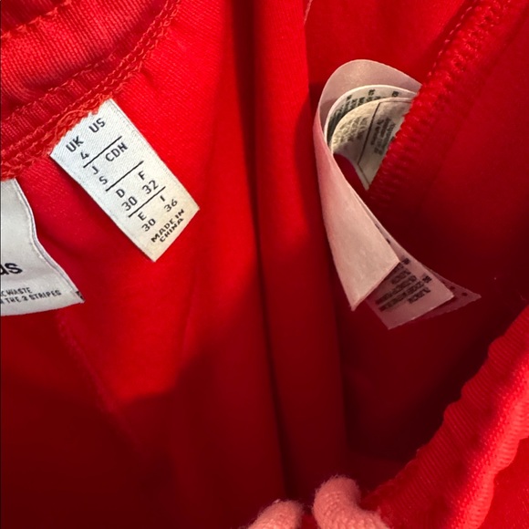 Adidas Red Track Pants with White Stripes - Picture 13 of 14